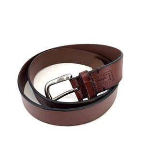 Fossil‎ Mens Leather Belt Brown Silver Buckle Size 40